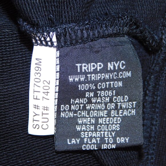 Tripp nyc Strap Grommet Hoodie | Black | Full Zip | Studs | Goth | EUC | 2X - Picture 11 of 13